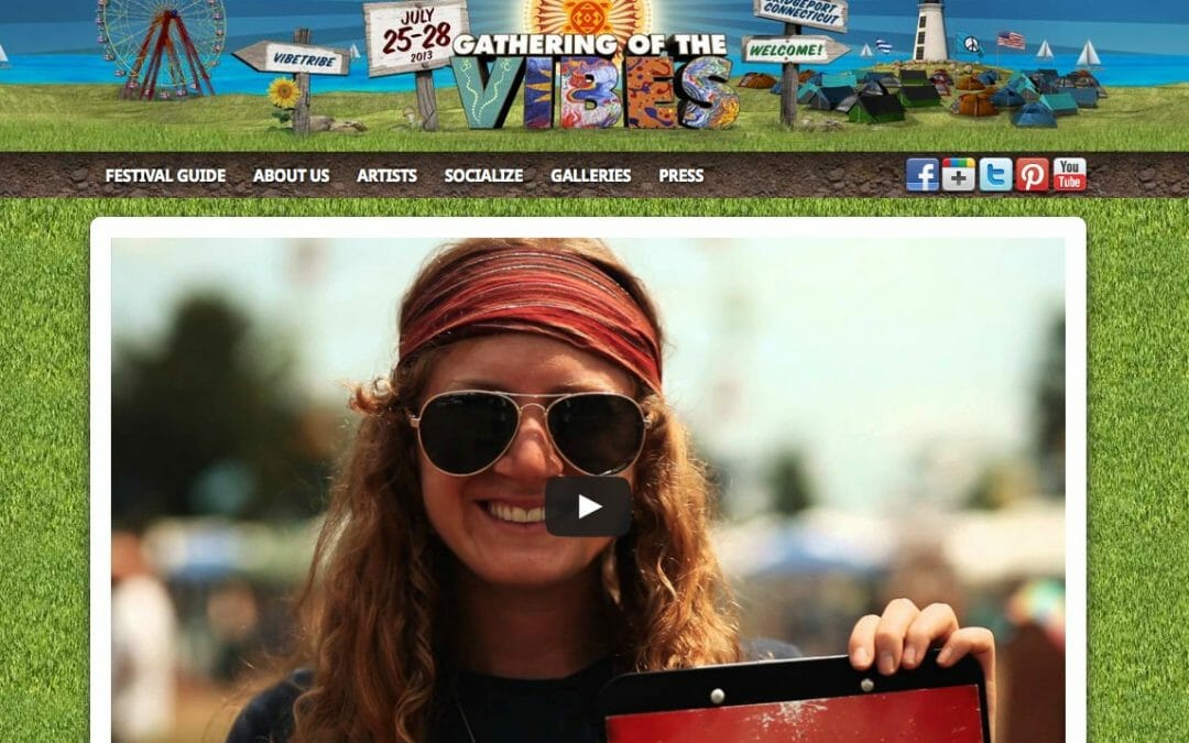 Gathering of the Vibes 2013 Website